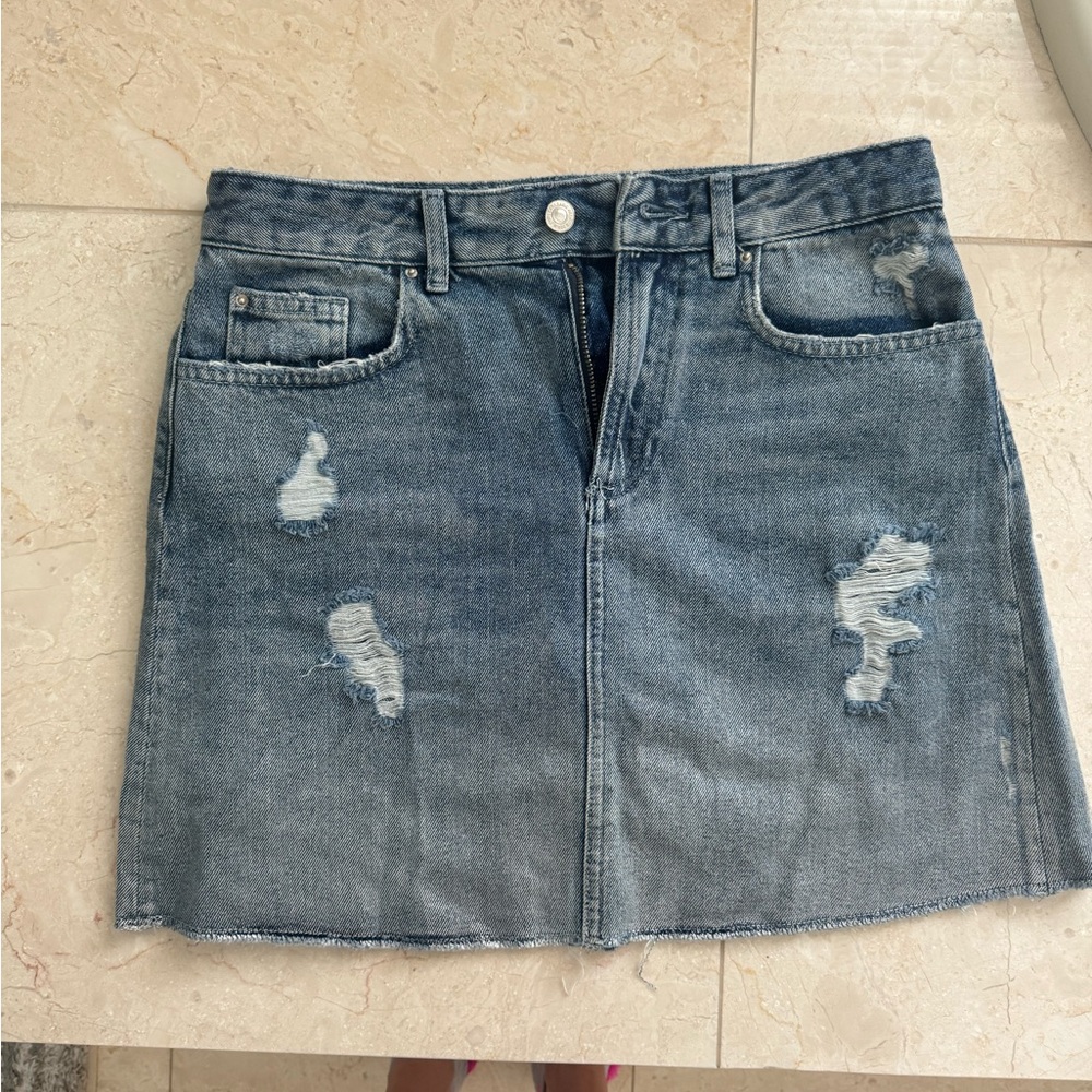 Zara denim skirt